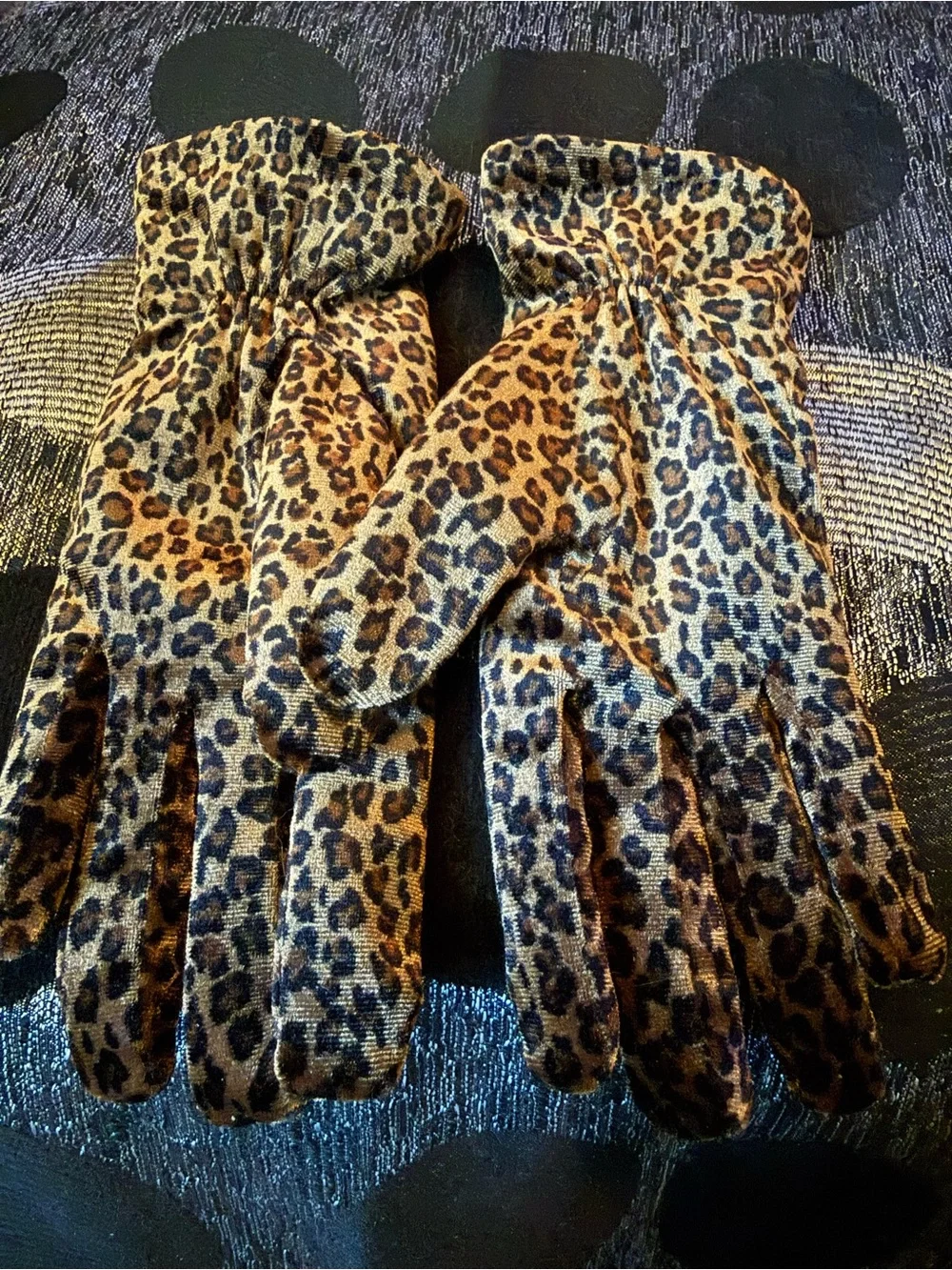 3M Thinsulate Leopard Print Women's Gloves - Brown & Black
